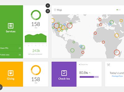 Internal Office Dashboards dashboard interactive map tvos ui