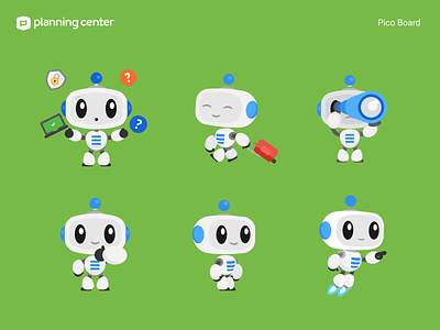 Pico Board branding character icon illustration robot vector