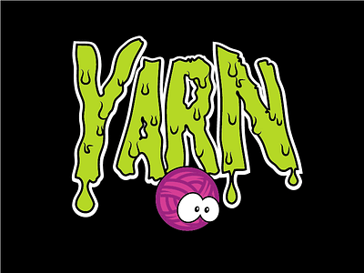 Yarn Goo Shirt character game illustration shirt typography vector yarn zombie