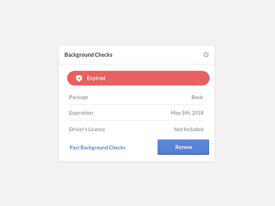 Settings UI - Background Checks