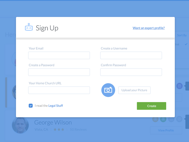 Sign Up Pop Up! by William G dos Santos on Dribbble