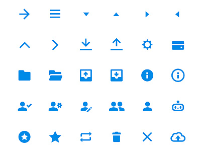 Icon Set arrow close cloud edit gear icon set icons person star ui