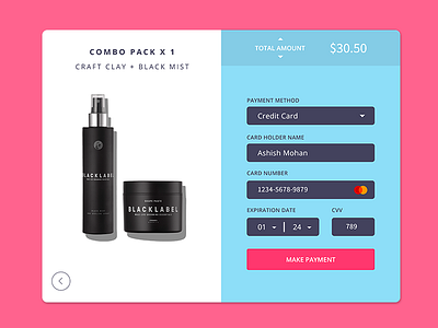Credit Card Checkout - Daily UI # 002