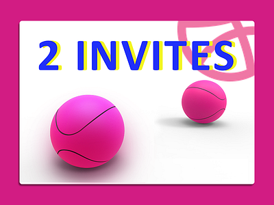Dribbble Invitations 2d 3d drafted dribbble get giveaway illustration invitation invites
