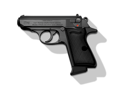 PPK/S, James Bond Gun gun james bond mockup