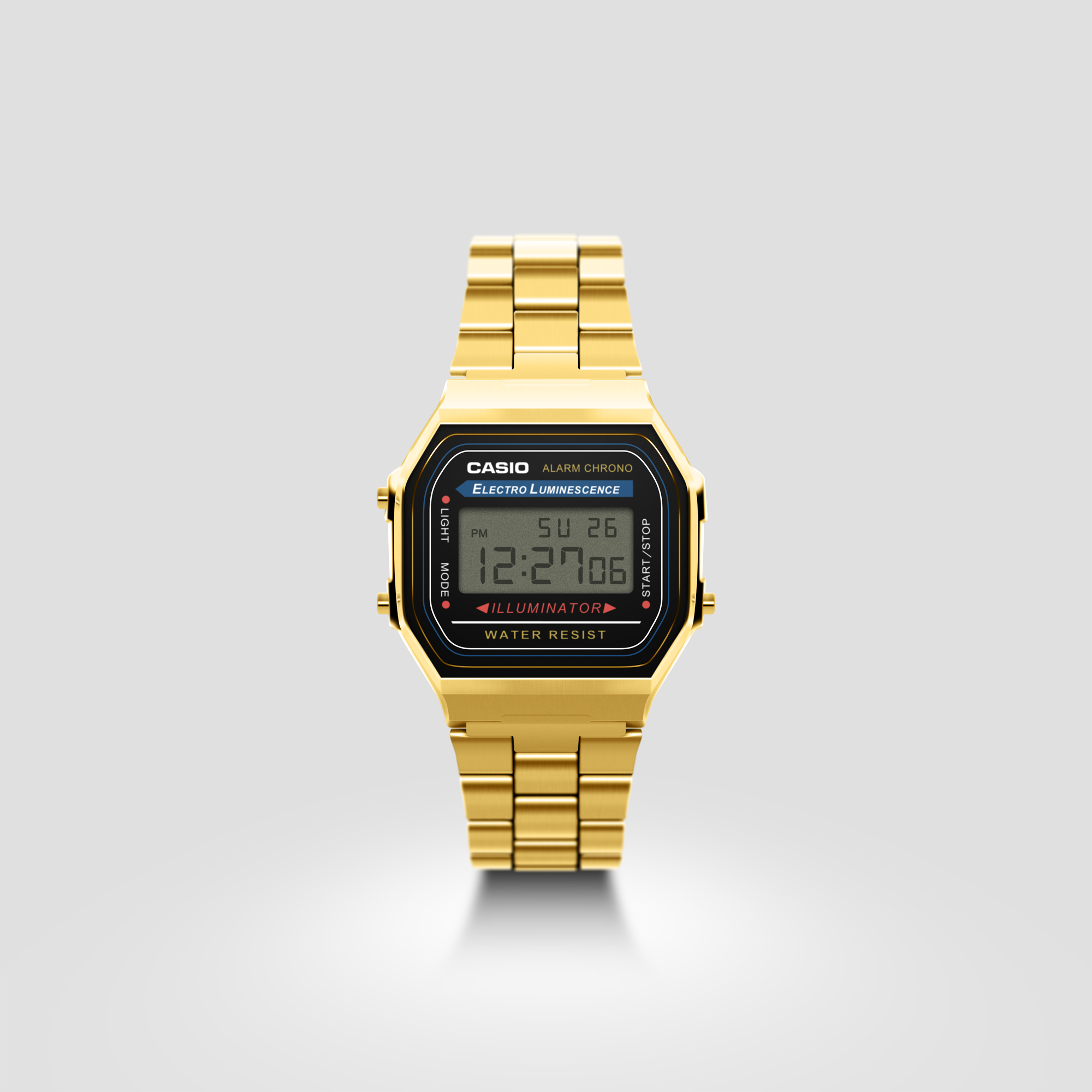 Casio a168w sale gold