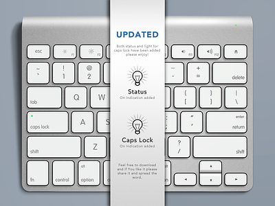 Apple Keyboard, Free .PSD - UPDATE 2!