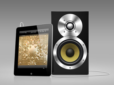 Speaker Preview ipad mockup music speaker