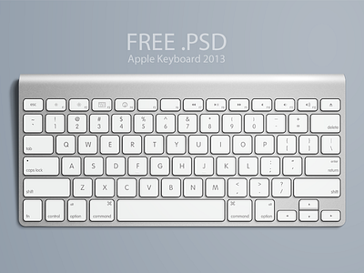 Download Apple Keyboard Free Psd By Gorm Haraldsson On Dribbble