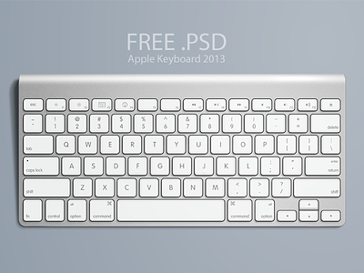 Apple Keyboard, Free .PSD