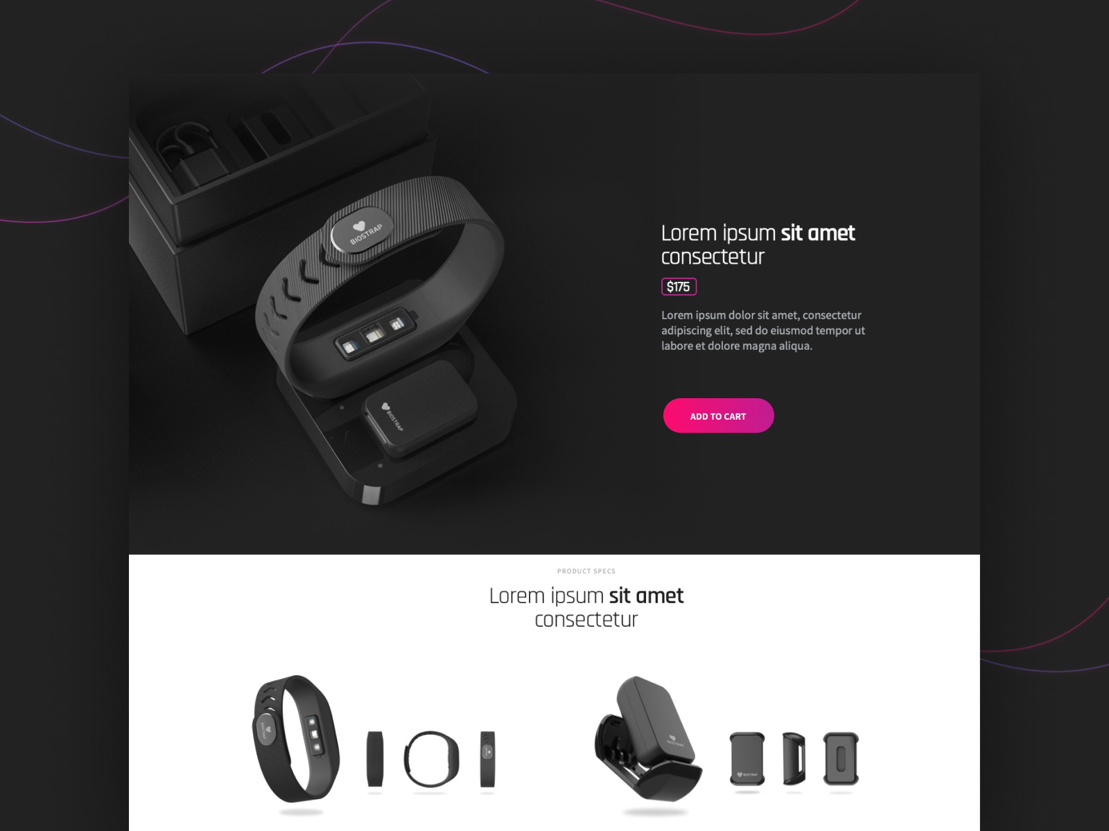 Biostrap by December Labs on Dribbble