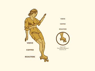 Verve Coffee Roasters coffee illustration offset skateboarding surfing wip