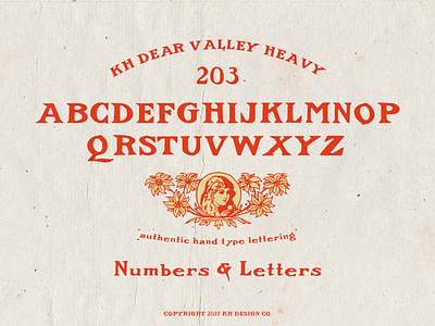 KH DEAR VALLEY HEAVY FONT