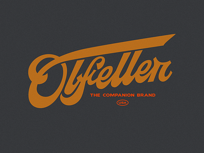Olfeller Co. apparel design hand lettering typography