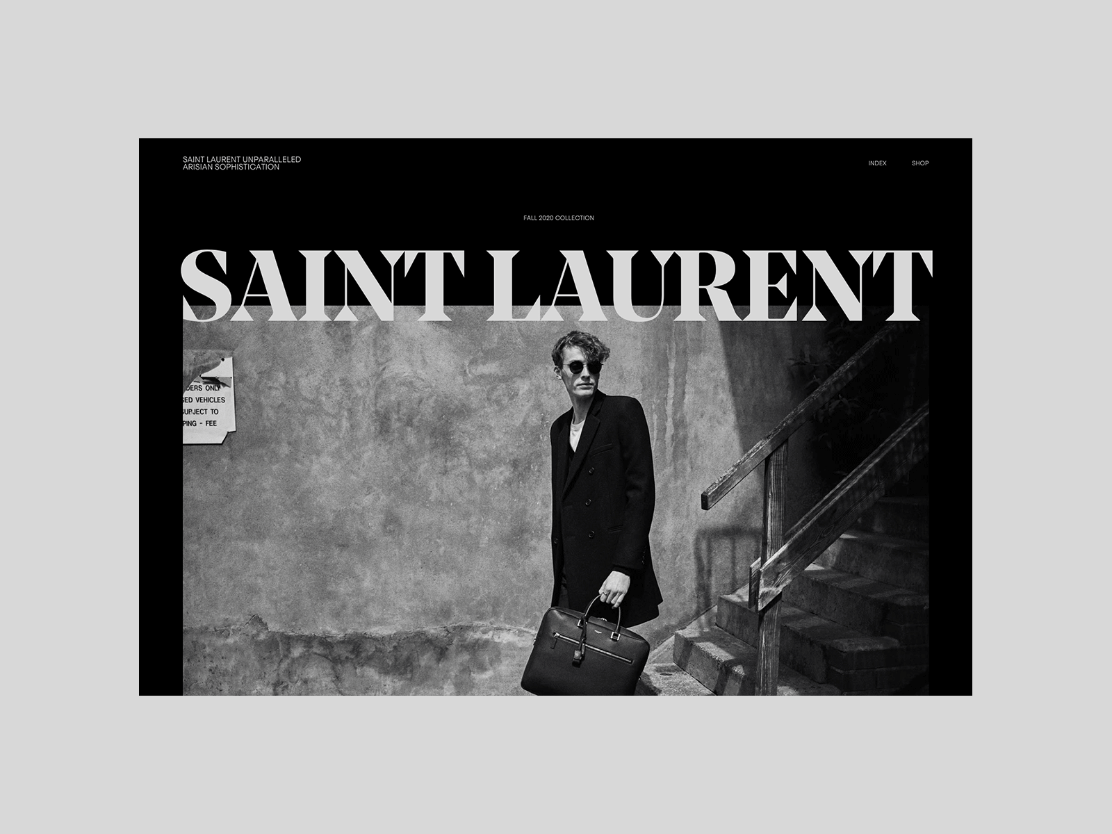 Saint Laurent PRE-AW19 Concepts animation fashion graphic design interactive typogaphy ui webdesign