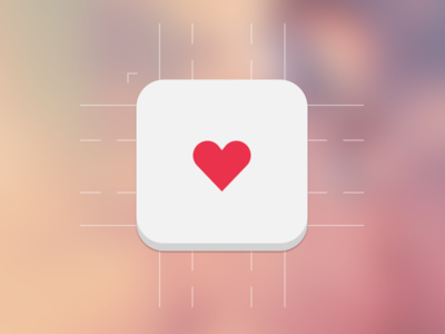 Heart Icon app icon flat flat design flat icon heart icon ios ios7 simple simplicity