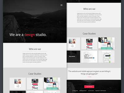 Design studio agency design portfolio ui ux web web design website work