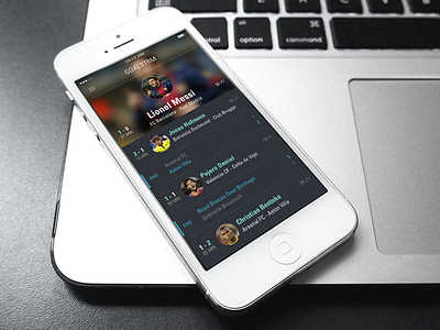 Goalstrm Live! app clean design fans flat football freebie goalstrm layout soccer