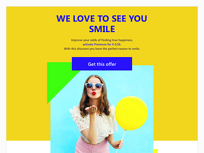Email design bright bright colors clean design e mail email funky mail minimalistic promo yellow