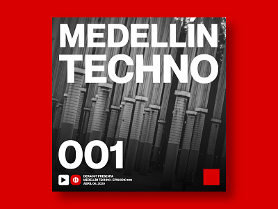 Medellín Techno Podcast by Deraout advertising artwork campaign colombia design electronic music logo medellin music podcast rave techno
