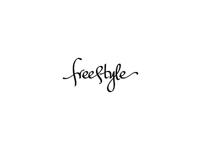 Freestyle font handwritting lettering online shop web