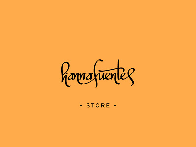 Hanna Fuentes clothing handwritting lettering retail