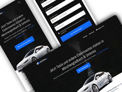 Car rent landingpage