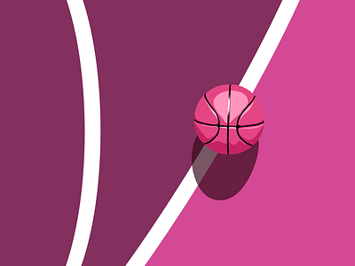 Debut ball basketball court illustration lines vector