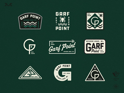 GP Options badge brand branding city logo type