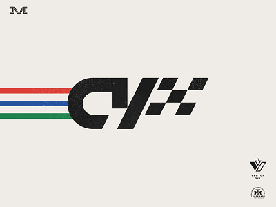 CY Motorsport branding logo racing vintage