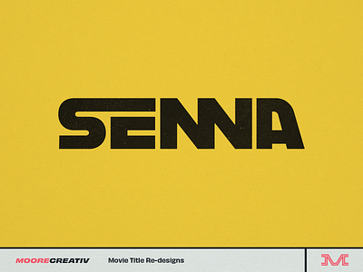 Senna Title badge brand f1 formula 1 logo racing sports type vintage wordmark