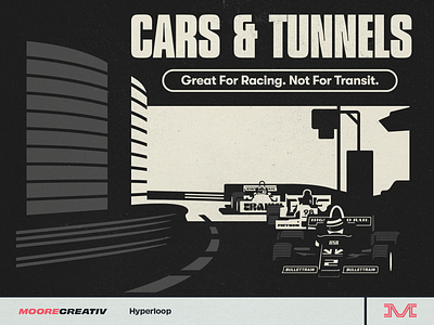 Cars & Tunnels f1 formula 1 illustration racing vintage
