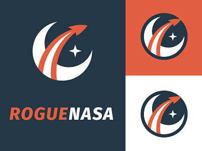 Rogue Nasa concept icon logo nasa rocket