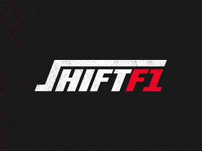 Shift+F1 Wordmark auto car custom f f1 formula logo motorsports podcast racing s type