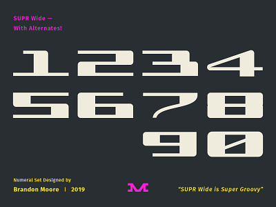 SUPR Wide font formula modern moore motorsport numbers numerals racing retro sports supr type vintage