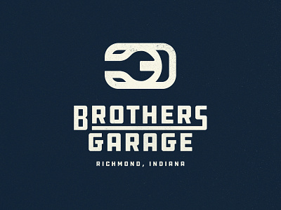 Three Brothers Garage 3 brand branding florida indiana logo logo design racing vintage