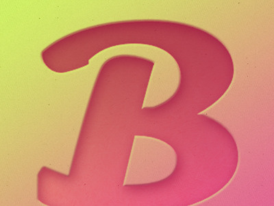 Brushling Icon app b icon typography