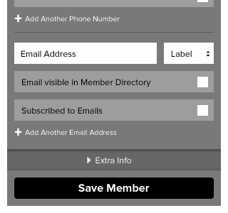 New Member – Mobile Form Wireframe