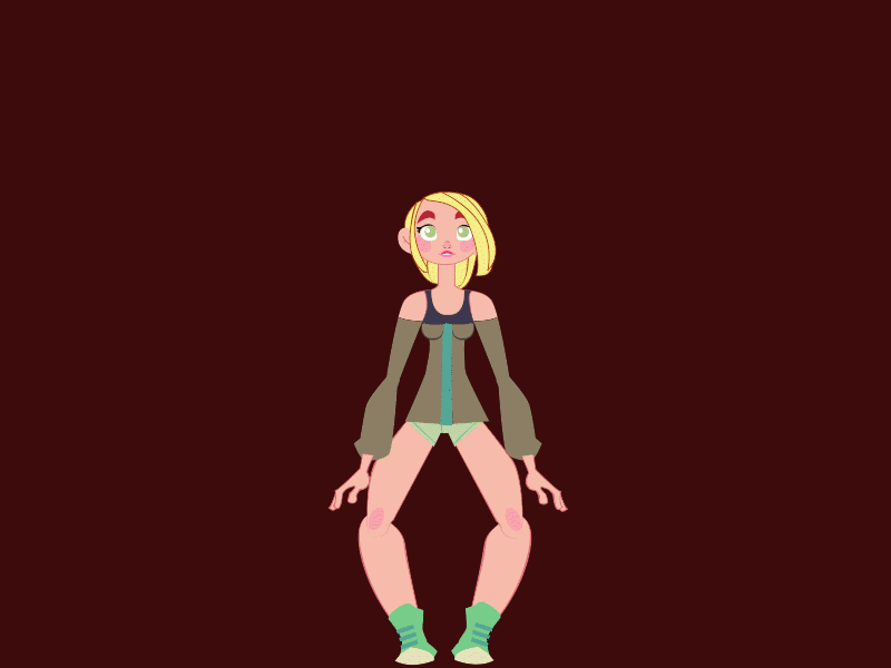 Girl Jump by Gerardo De la Torre on Dribbble