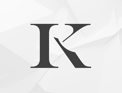 Karma - Symbol - K karma letter k letterlogo logodesign