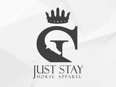 Just Stay | Horse Apparel Logotype horsehead logotype s logo