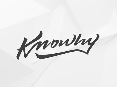 Knowhy brand Logotype brandlogo calligraphy knowhy lettering logo typo