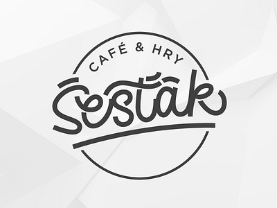 Šesťák Logotype for Czech openair bar company in Prague center brush lettering calligraphy logo logotype šesťák