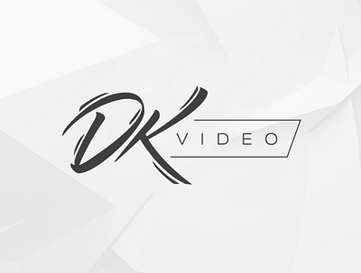 DKvideo Logotype brush lettering lettering logo logotype