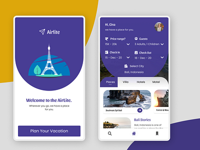 Holiday planning app airbnb app branding design dribbble best shot fun holiday holiday design life minimal tourists ui ux vacation web