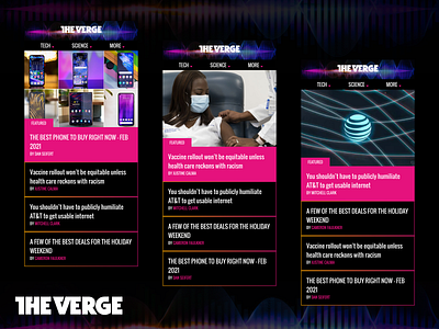 The Verge Featured section