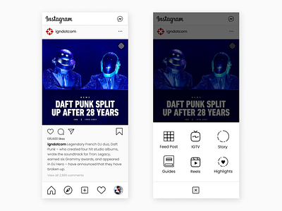 Instagram create animation app best branding create design app dribbble best shot framer instagram layout popular prototype recent redesign ui ux