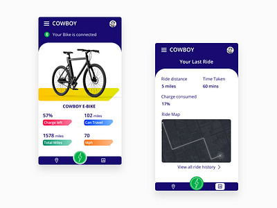 Smart bike app concept