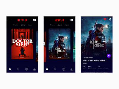 Netflix app concept