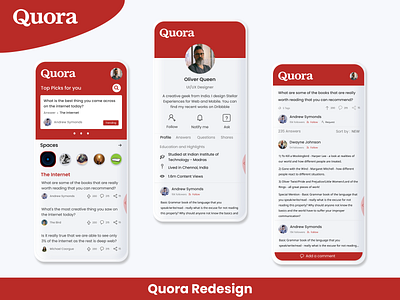 Quora redesign concept